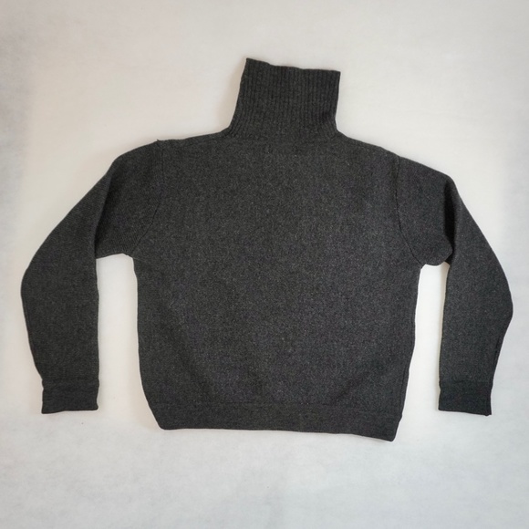 Heather & Tweed 💯 Lambswool Turtleneck Sweater Women's L - Picture 2 of 3